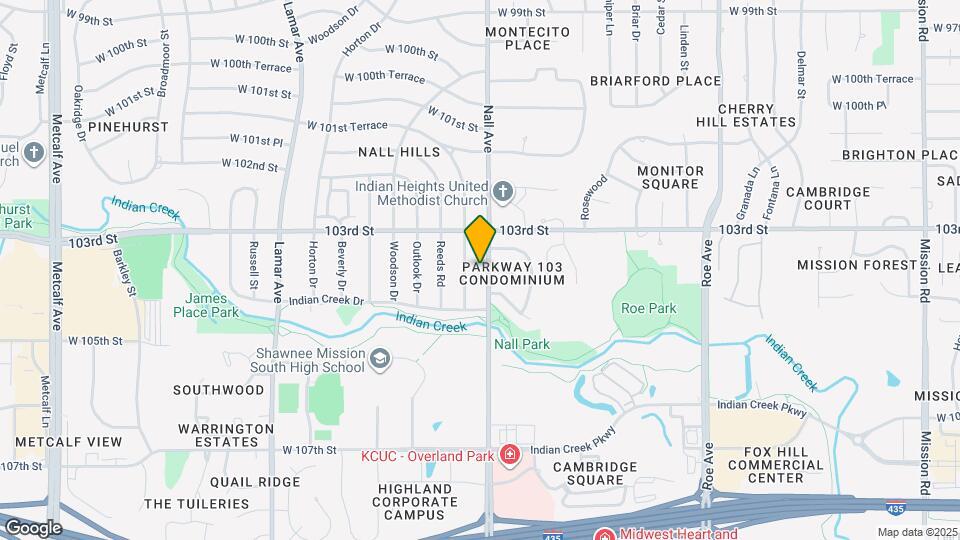 10310 Nall Ave Map and Location Details