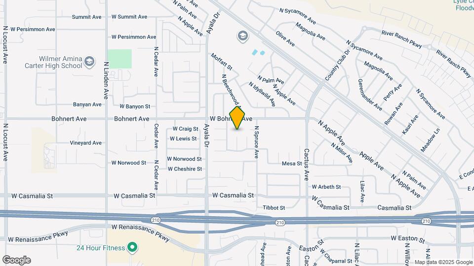 2344 N Teakwood Ave Map and Location Details