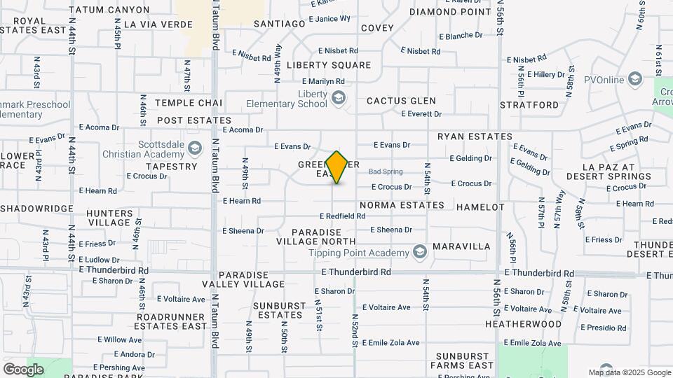 5101 E Winchcomb Dr Mapa y Detalles de la Ubicación