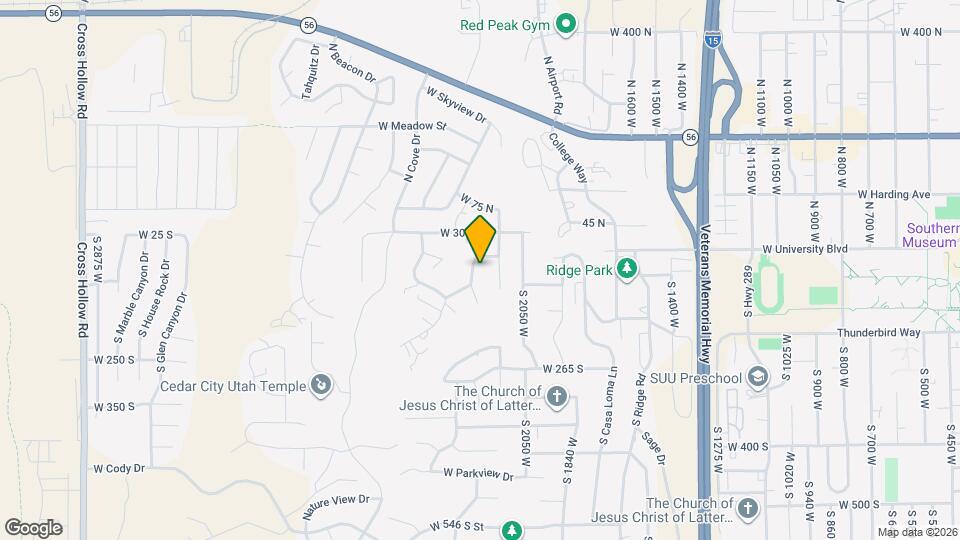 2167 Cedar Hills Dr Map and Location Details