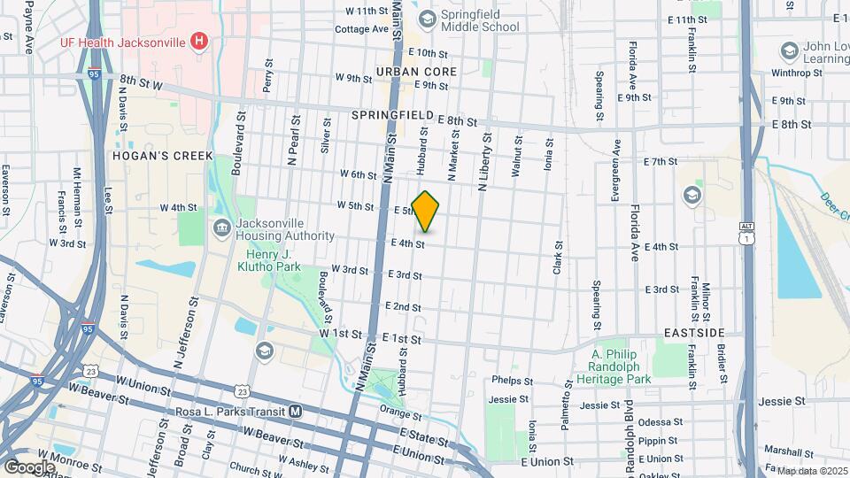117 E 4th St Mapa y Detalles de la Ubicación