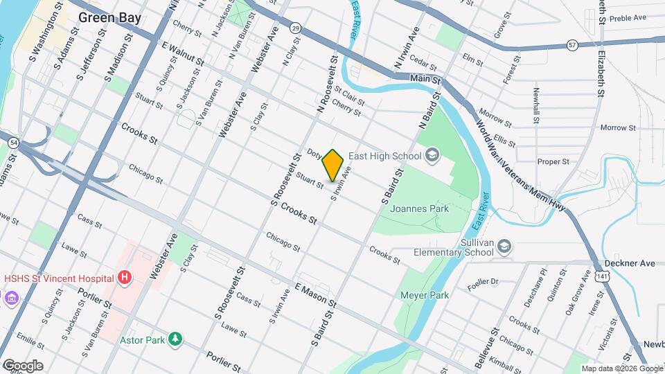 1299 Stuart St Map and Location Details