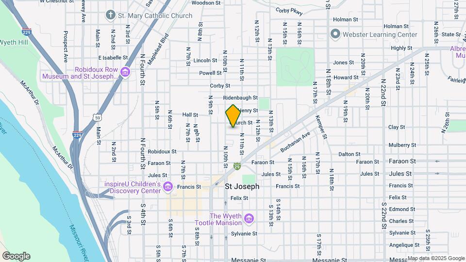 1013 Isadore St Map and Location Details
