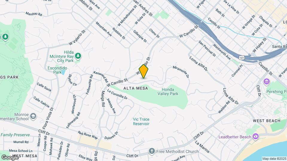 1066 Miramonte Dr Map and Location Details