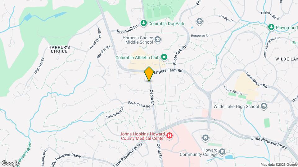 5488 Cedar Ln, Unit A2 Map and Location Details