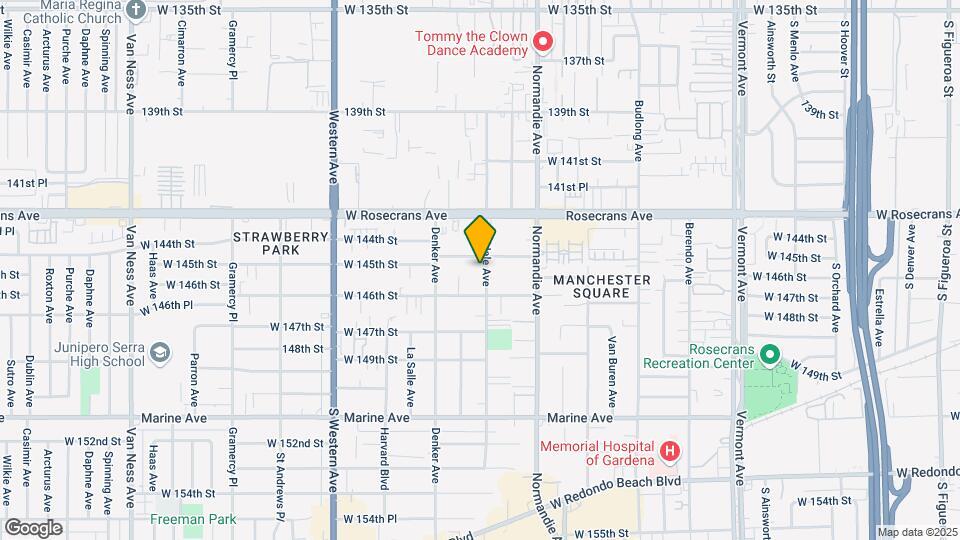 14513 Halldale Ave Map and Location Details