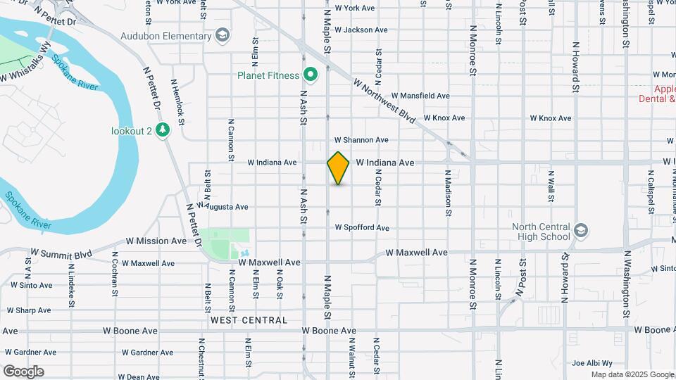 1517 W Nora Ave Map and Location Details