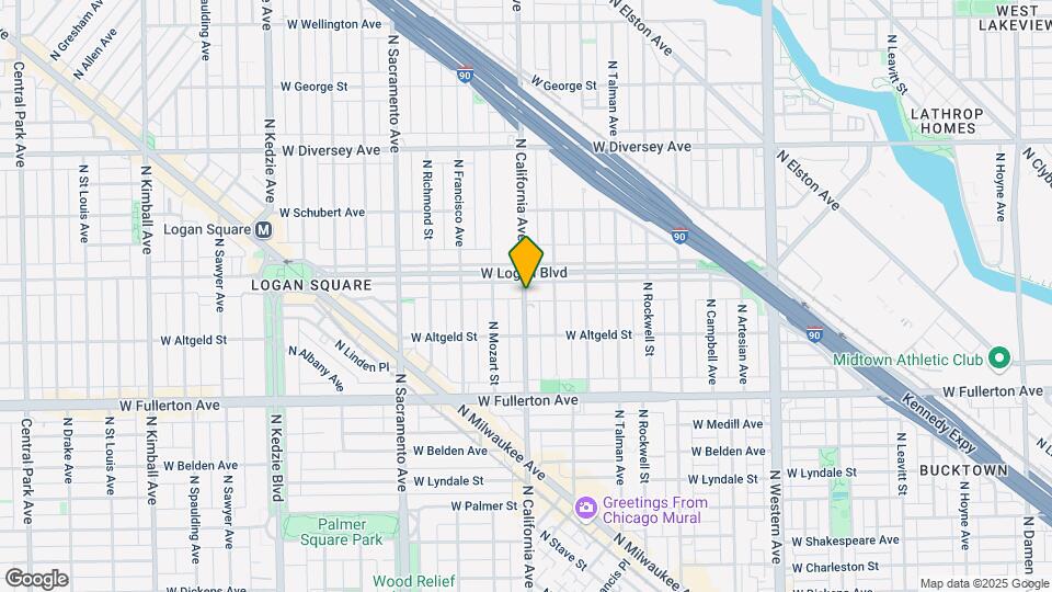 2548 N California Ave Map and Location Details