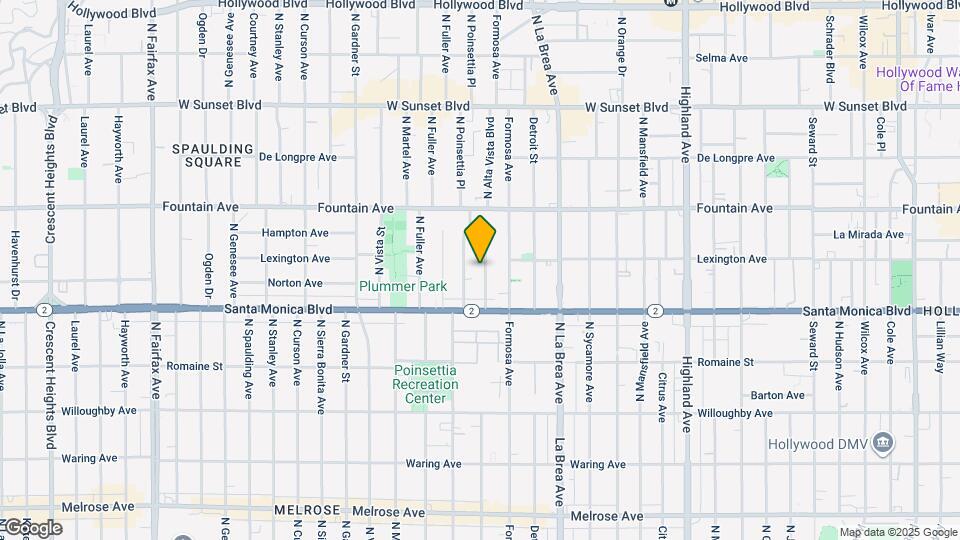 1149 N Poinsettia Pl Map and Location Details