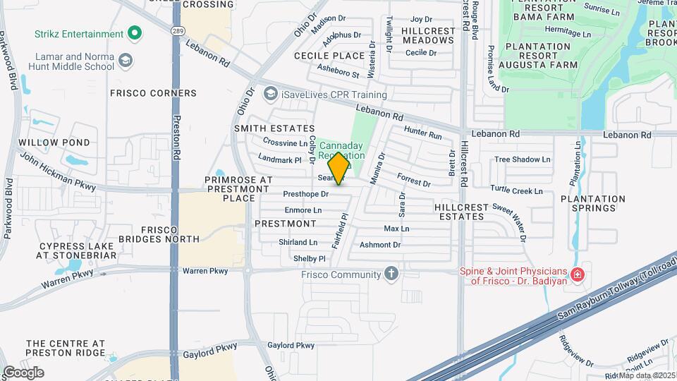 9900 Presthope Dr Map and Location Details