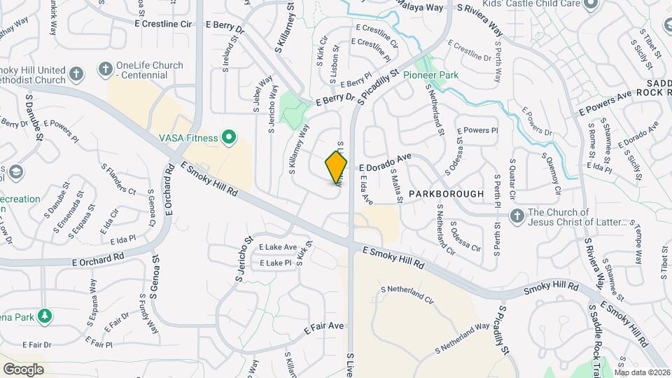 5827 S Lisbon Way Map and Location Details