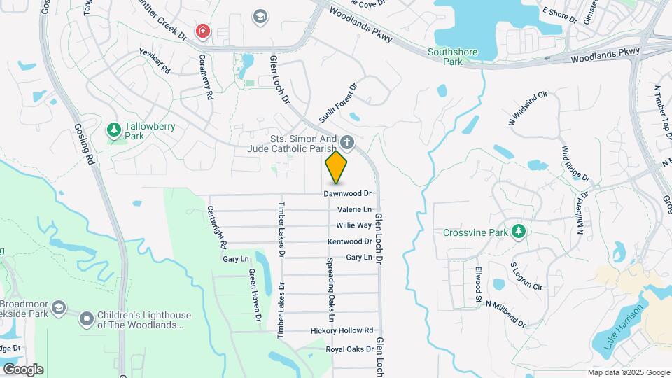 3322 Dawnwood Dr Map and Location Details