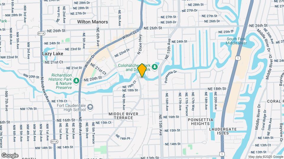 1826 N Dixie Hwy, Unit 107 Map and Location Details