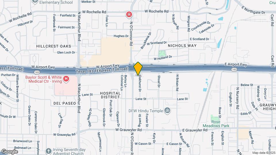 2101 Oakhurst Dr-Unit -B Map and Location Details