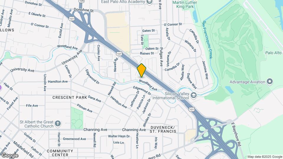 1835 Woodland Ave Map and Location Details