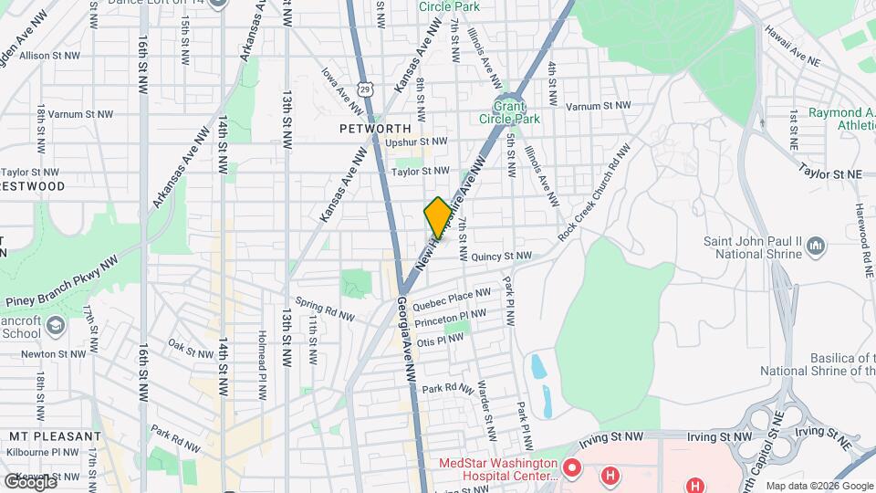 3815 New Hampshire Ave Map and Location Details