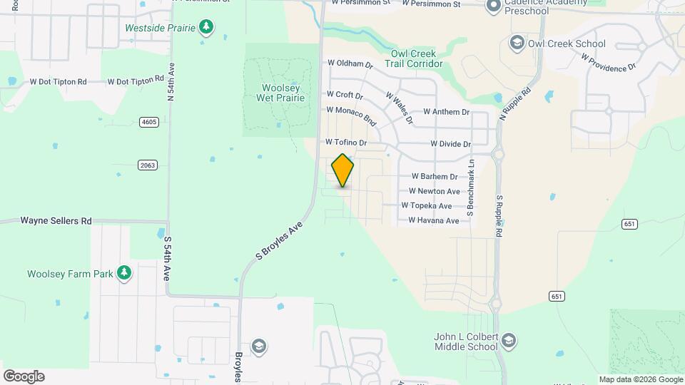 4801 W Triangle St Map and Location Details