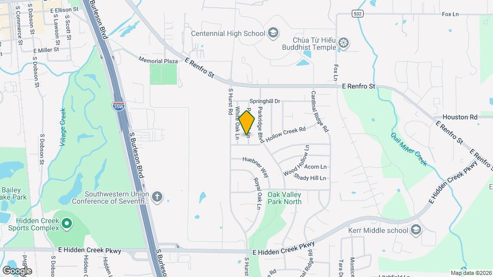516 Post Oak Ln Map and Location Details