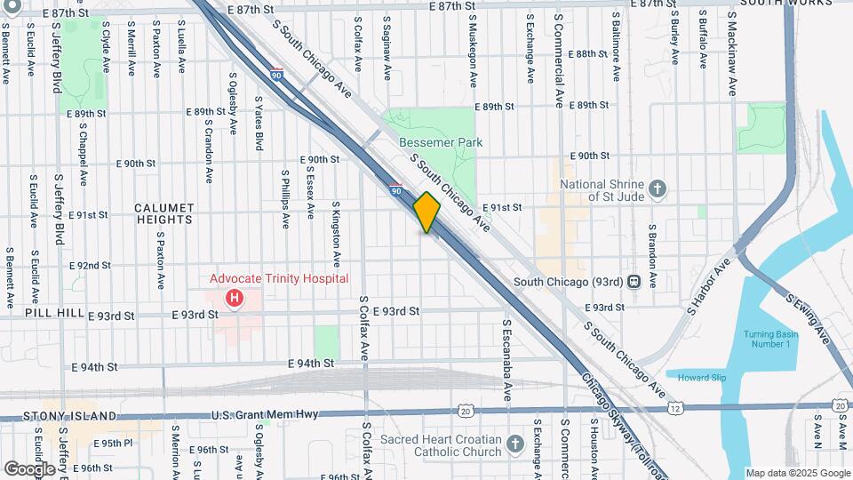 9136 S Anthony Ave Map and Location Details