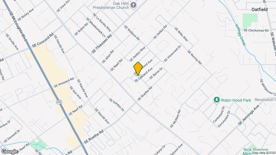 5163 SE Oakland Ave Map and Location Details