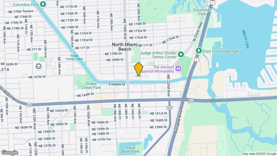 1989-1999 N Glades Dr Map and Location Details