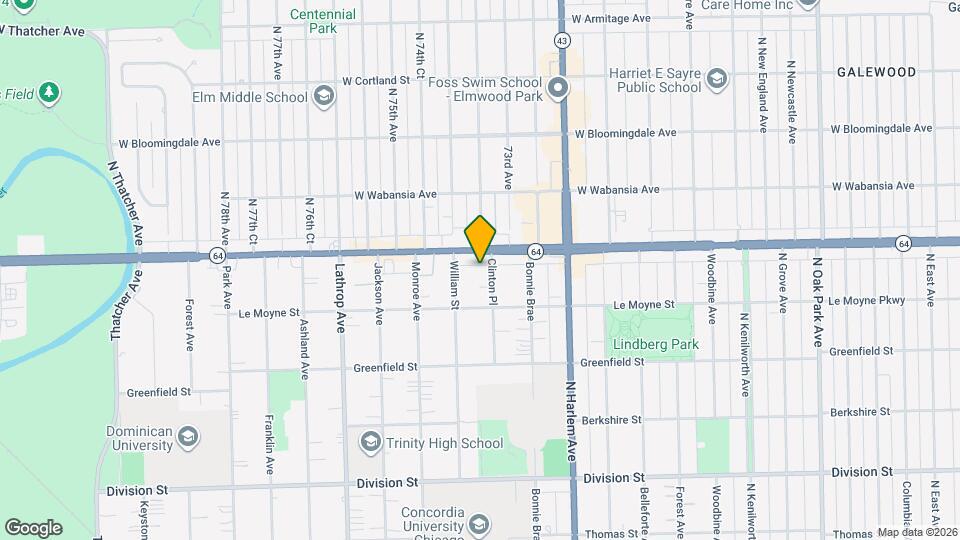 1534 Clinton Pl Mapa y Detalles de la Ubicación
