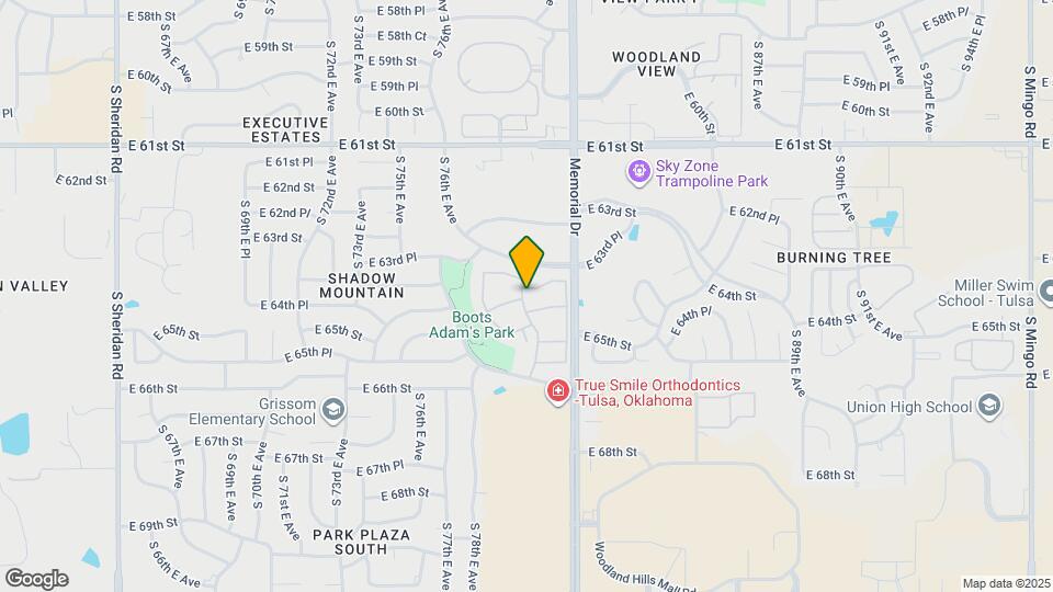 6363 S 80th E Ave Map and Location Details