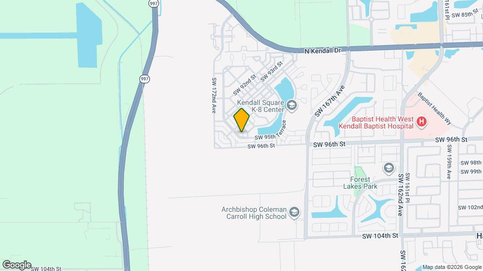 9515 SW 171st Ct Map and Location Details