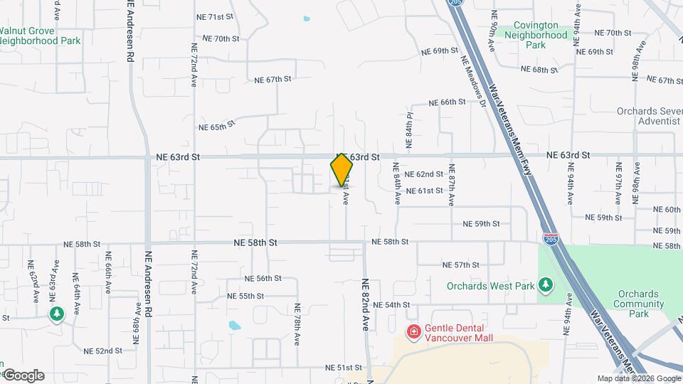 8019 NE 61st St Map and Location Details