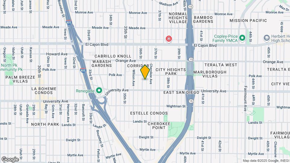 4055 36th St Map and Location Details