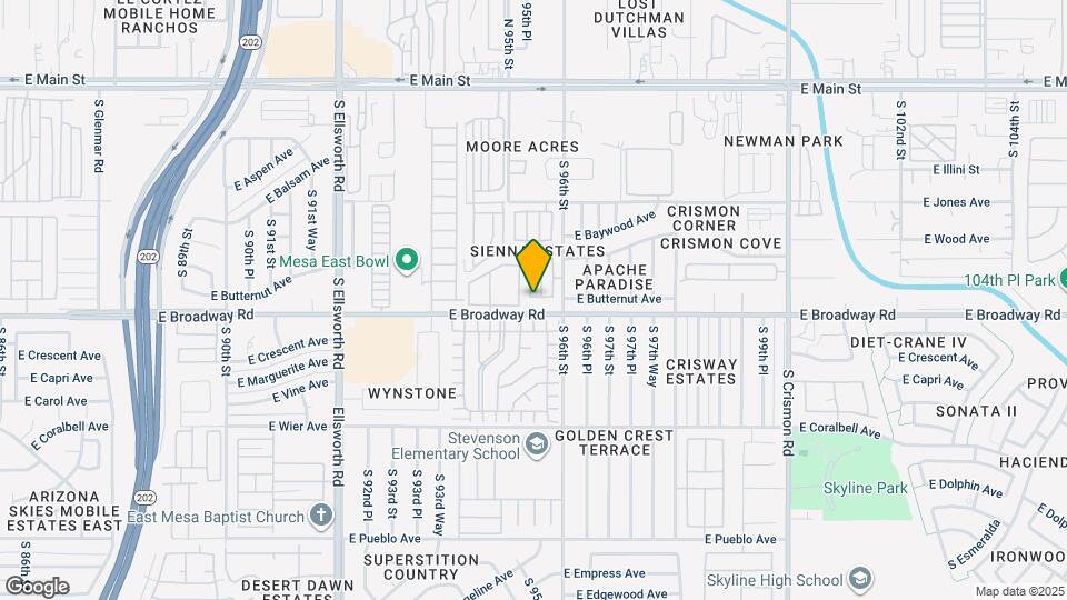 9535 E Belmont Ave Map and Location Details