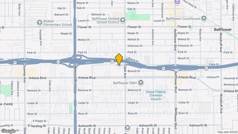 9330 Palm St Map and Location Details