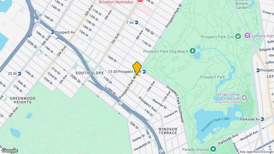 219 Prospect Park W Map and Location Details