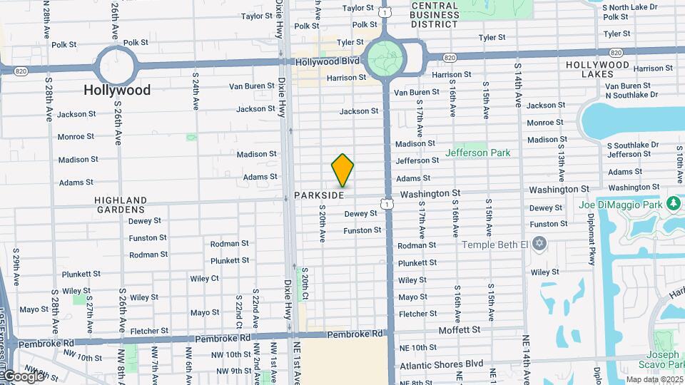 1925 Washington St Map and Location Details