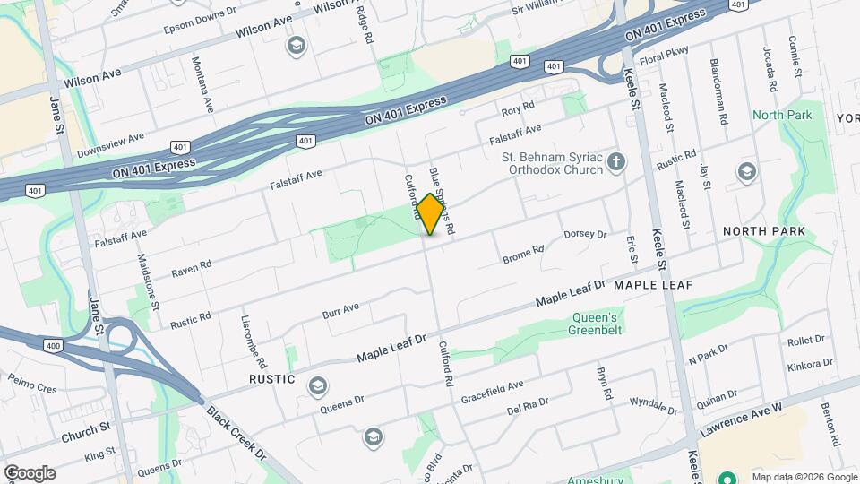 312 Rustic Rd Map and Location Details