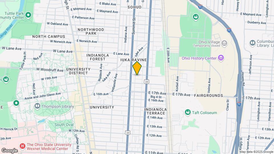 315 E 19th Ave Mapa y Detalles de la Ubicación