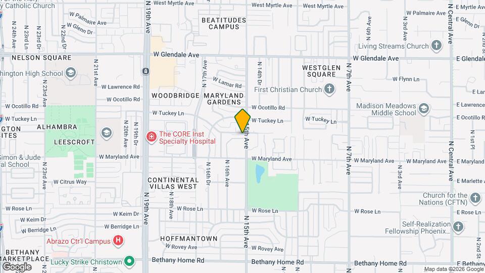 1514 W Sierra Vista Dr Map and Location Details