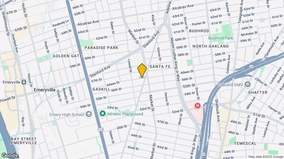 909 Aileen St Mapa y Detalles de la Ubicación
