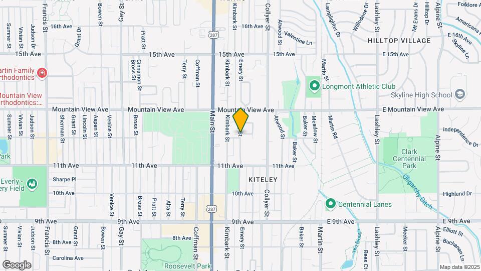 1170 Emery St Map and Location Details