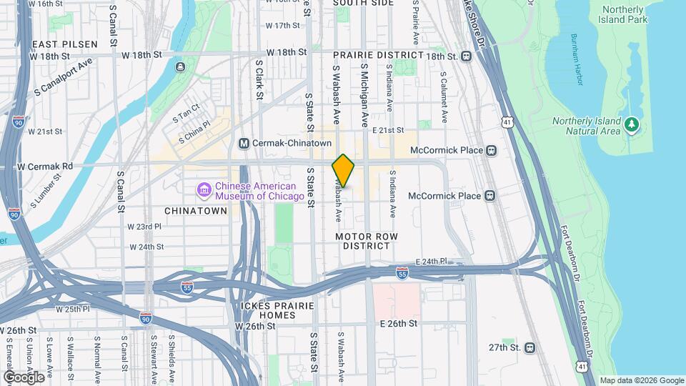 2255 S Wabash Ave, Unit 701 Mapa y Detalles de la Ubicación