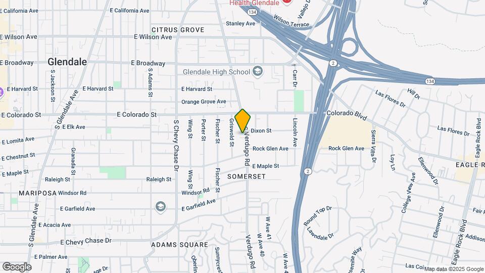 419 S Verdugo Rd Map and Location Details