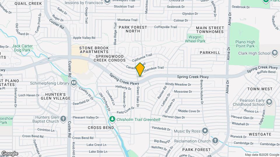 1533 W Spring Creek Pkwy Map and Location Details