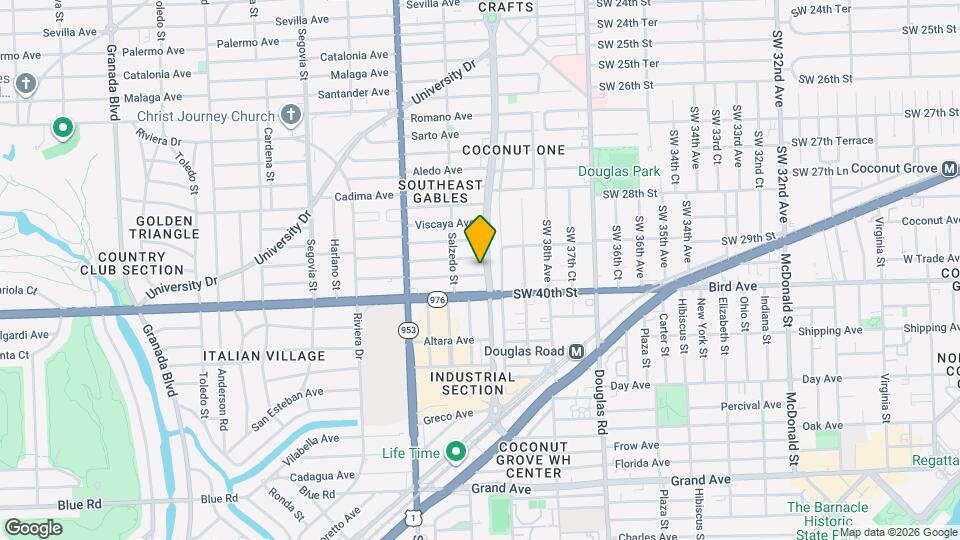 3912 Ponce de Leon Blvd, Unit 3912 Map and Location Details