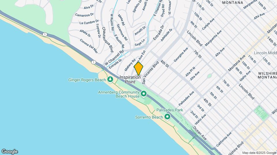 201 Ocean Ave Mapa y Detalles de la Ubicación