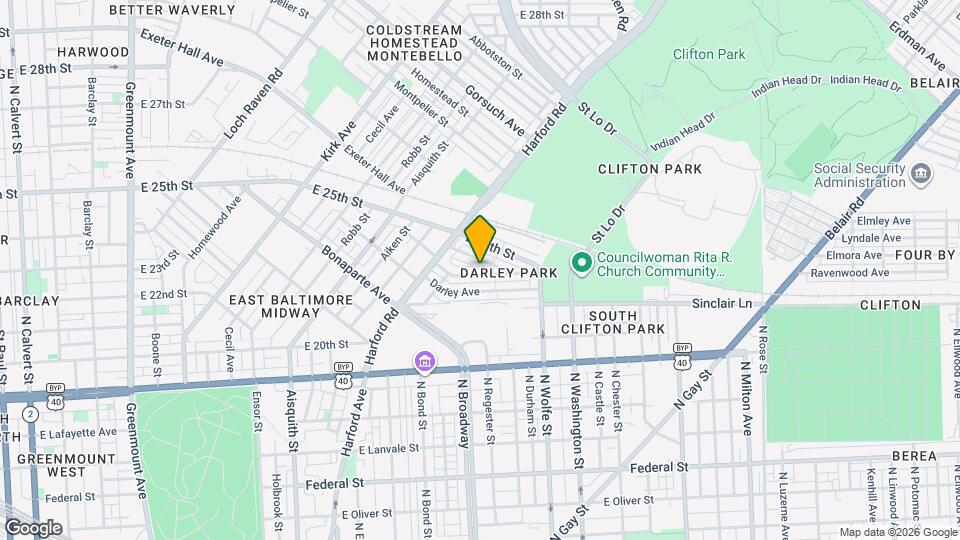 1648 Cliftview Ave Map and Location Details