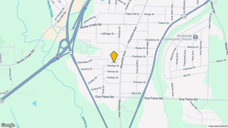 1175 Hartley St Map and Location Details