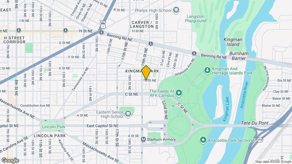 1917 D St NE Mapa y Detalles de la Ubicación
