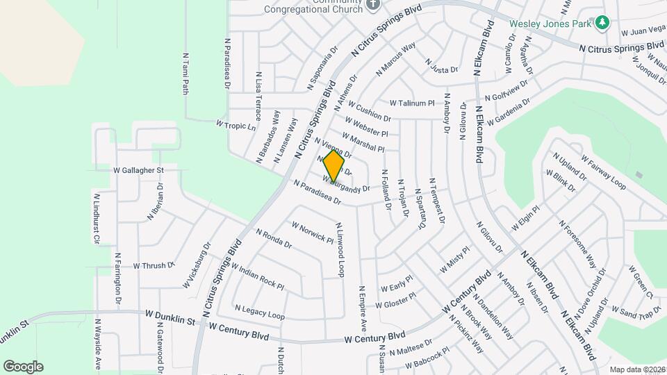 3584 W Burgandy Dr Map and Location Details