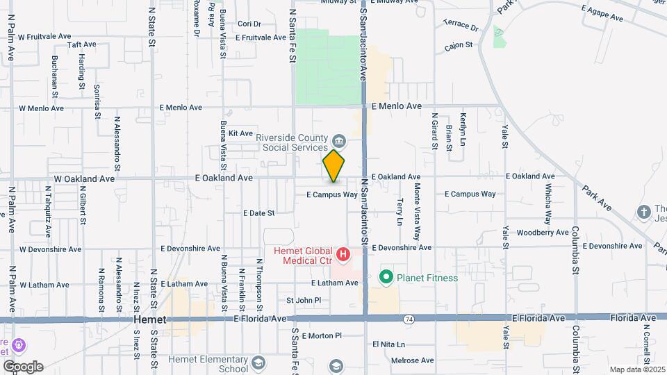 1122 E Campus Way Map and Location Details