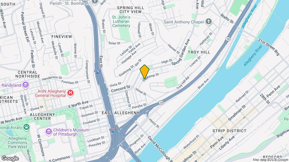 1119 Voskamp St Map and Location Details